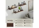 tectake Wandregal 3er Set Industrial Style Braun/Grau Bild 1