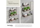 tectake Wandregal 3er Set Industrial Style Braun/Grau Bild 4