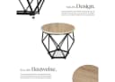 tectake Couchtisch 2er Set Industrial Look Bild 4