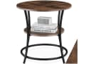 tectake® Beistelltisch Industrial Style Rund mit 2 Ablagen Bild 3