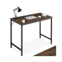 tectake Schreibtisch Jenkins Industrie-Stil Holz Stahl Schwarz Braun Bild 1