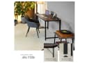tectake Schreibtisch Jenkins Industrie-Stil Holz Stahl Schwarz Braun Bild 5