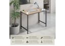 tectake Schreibtisch Jenkins Industrie-Stil Braun/Silber Bild 2