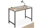 tectake Schreibtisch Jenkins Industrie-Stil Braun/Silber Bild 3