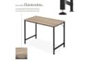 tectake Schreibtisch Jenkins Industrie-Stil Braun/Silber Bild 4