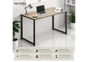 tectake Schreibtisch Flint Rustikaler Industrial Style Braun/Schwarz Bild 2