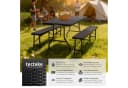 tectake Campingtisch Vani 3-tlg. Klappgarnitur mit Rattanoptik Bild 2