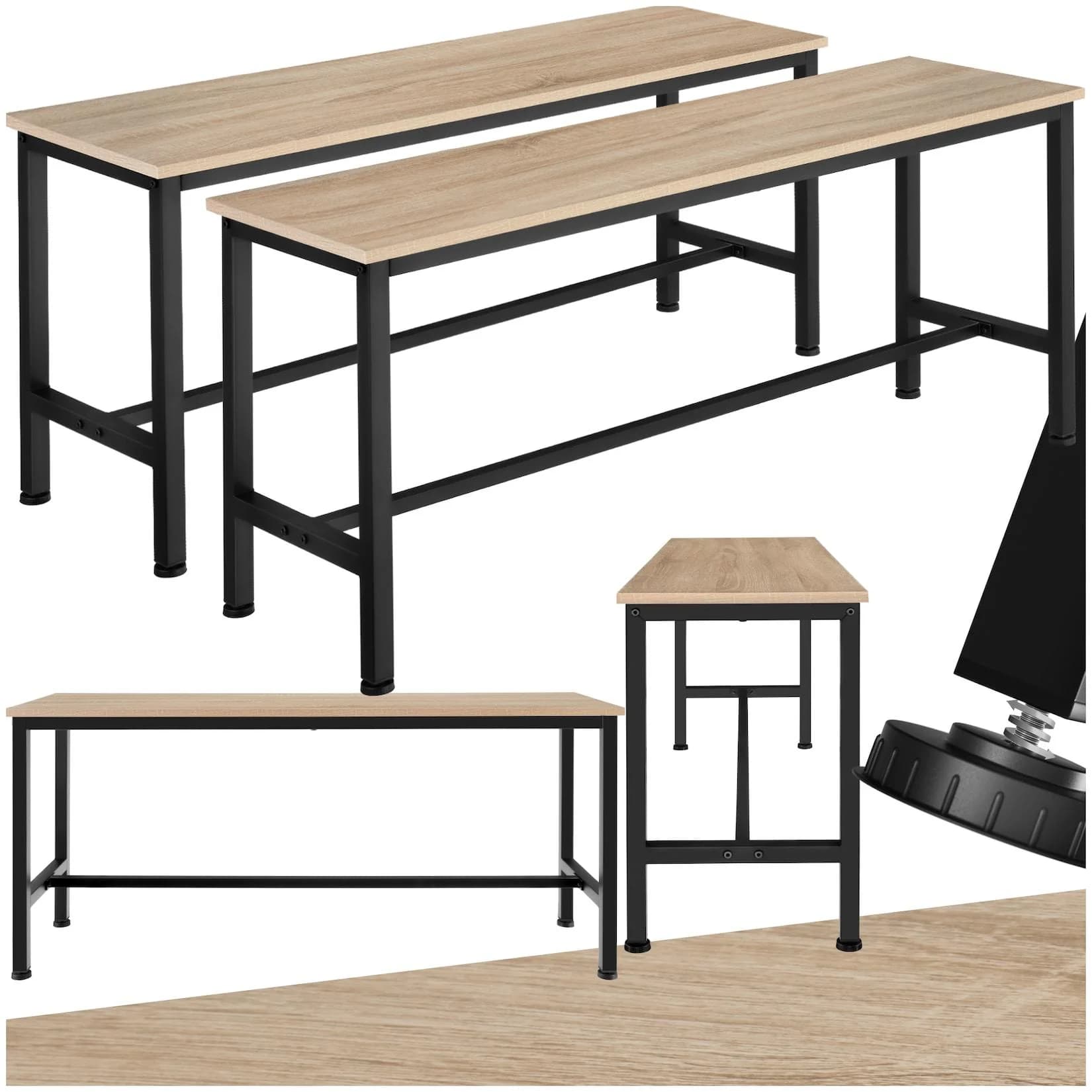 tectake Sitzbank 2er Set Industrial Style