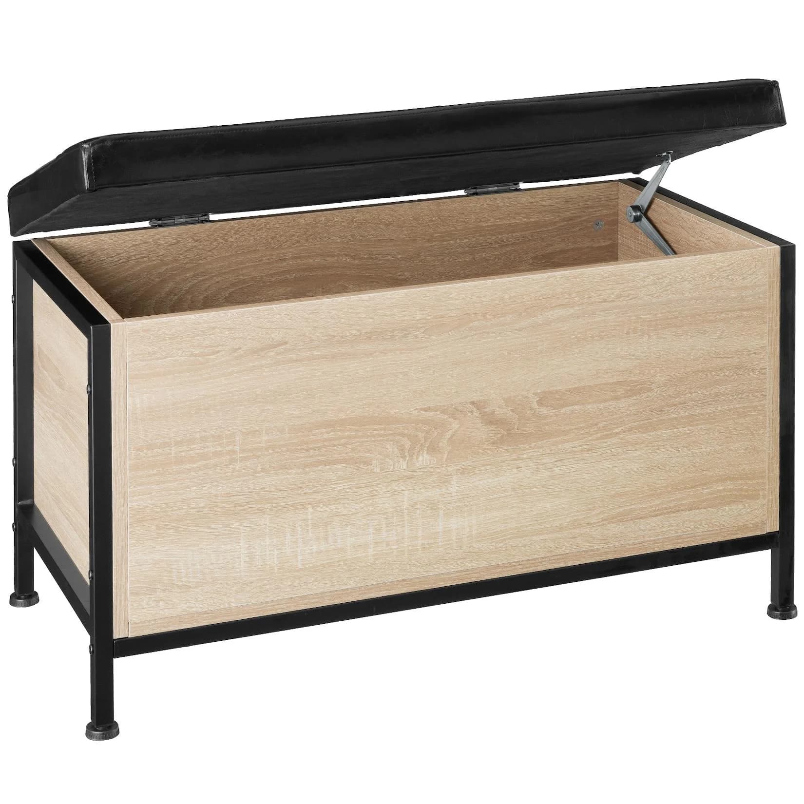 tectake® Sitztruhe Calico Industrial Style Gepolstert Kunstleder