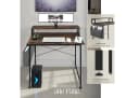 tectake Schreibtisch Everett 1-St. 1 tlg. Funktionaler Schreibtisch mit praktischer Ablage im Industrie-Look Bild 5