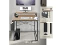 Tectake Schreibtisch Everett 1-St. 1 tlg. Funktionaler Schreibtisch mit praktischer Ablage im Industrie-Look Bild 5