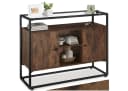 tectake Sideboard Oldham Industrial Style mit Glasplatte Bild 3