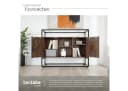 tectake Sideboard Oldham Industrial Style mit Glasplatte Bild 5