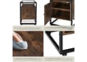 tectake Nachttisch Kidderminster Industrie-Stil Glasplatte Bild 4