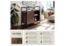 tectake Sideboard Kommode Industrial Style Braun/Schwarz Bild 2
