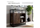 tectake Sideboard Kommode Industrial Style Braun/Schwarz Bild 5