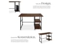 tectake Schreibtisch Paisley Industrial Style Rustikal Bild 4