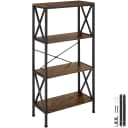 tectake Bücherregal Standregal 4 Ebenen Industrie-Look Bild 1