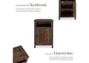 TecTake Nachttisch Industrial Style Bild 3
