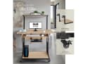 tectake Schreibtisch Fife Industrial Style mit Ablageflächen und Lenkrollen Bild 5