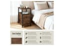 Tectake Nachttisch Industrial Style 2 Ablagen 2 Schubladen Bild 2