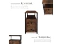 Tectake Nachttisch Industrial Style 2 Ablagen 2 Schubladen Bild 4