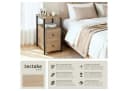 tectake® Nachttisch Industrial Style 2 Ablagen und 2 Schubladen Bild 2