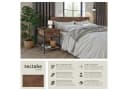 TecTake Nachttisch Industrial Style Ablage Schublade Staufach Bild 2