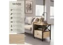 TecTake Nachttisch Industrial Style 2 Ablagen und Schublade Bild 2