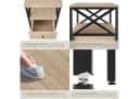 TecTake Nachttisch Industrial Style 2 Ablagen und Schublade Bild 5