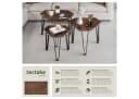 tectake Beistelltisch Torquay Dreiteiliges Set Industrial Style Bild 1