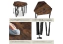 tectake Beistelltisch Torquay Dreiteiliges Set Industrial Style Bild 4