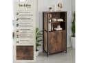tectake® Highboard Industrial Style 2 offene Fächer Bild 2