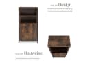tectake® Highboard Industrial Style 2 offene Fächer Bild 4