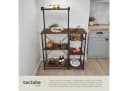 tectake® Küchenregal Industrial Style 6 Ablagen Gitterkorb Bild 4