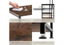 tectake® Küchenregal Industrial Style 6 Ablagen Gitterkorb Bild 5
