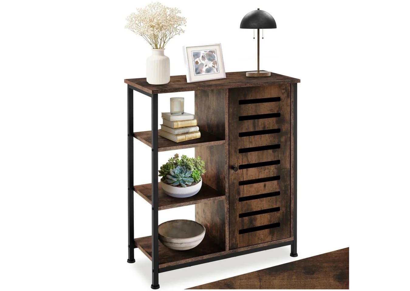 tectake Sideboard Industrial Style mit 3 offenen Fächern - Bild 3