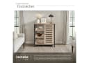 tectake Highboard Sideboard Industrial Style Braun/Silber Bild 5