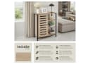 tectake® Sideboard Industrial Style mit Ablage und 3 offenen Fächern Bild 2