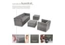 tectake Loungeset Lignano 6-tlg. Grau Rattan Outdoor Bild 4