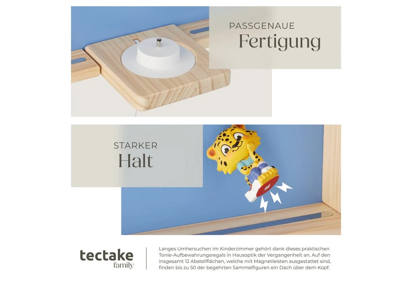 tectake Wandregal Mylittle Story Blau für bis zu 50 Tonies - Bild 5