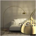 tectake Bogenleuchte Arcus Gold Verstellbar Retro Design Bild 1