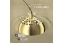 tectake Bogenleuchte Arcus Gold Verstellbar Retro Design Bild 4