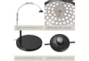 tectake Stehlampe Bogenleuchte Schwarz Verstellbar Retro Design Bild 5