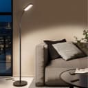 tectake Stehlampe Prisma LED Schwarz Dimmbar 5 Lichtmodi Bild 3