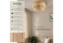 tectake Deckenleuchte Boho Jute-Lampe Lignea Lux Hängelampe Bild 2