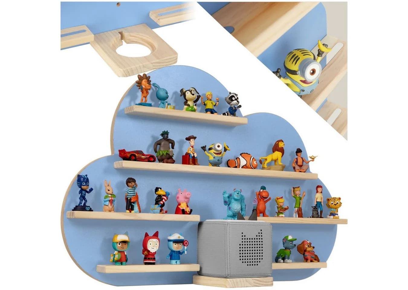 tectake Wandregal MyLittleStory Cloud für Tonies mit Magnetstreifen - Bild 3