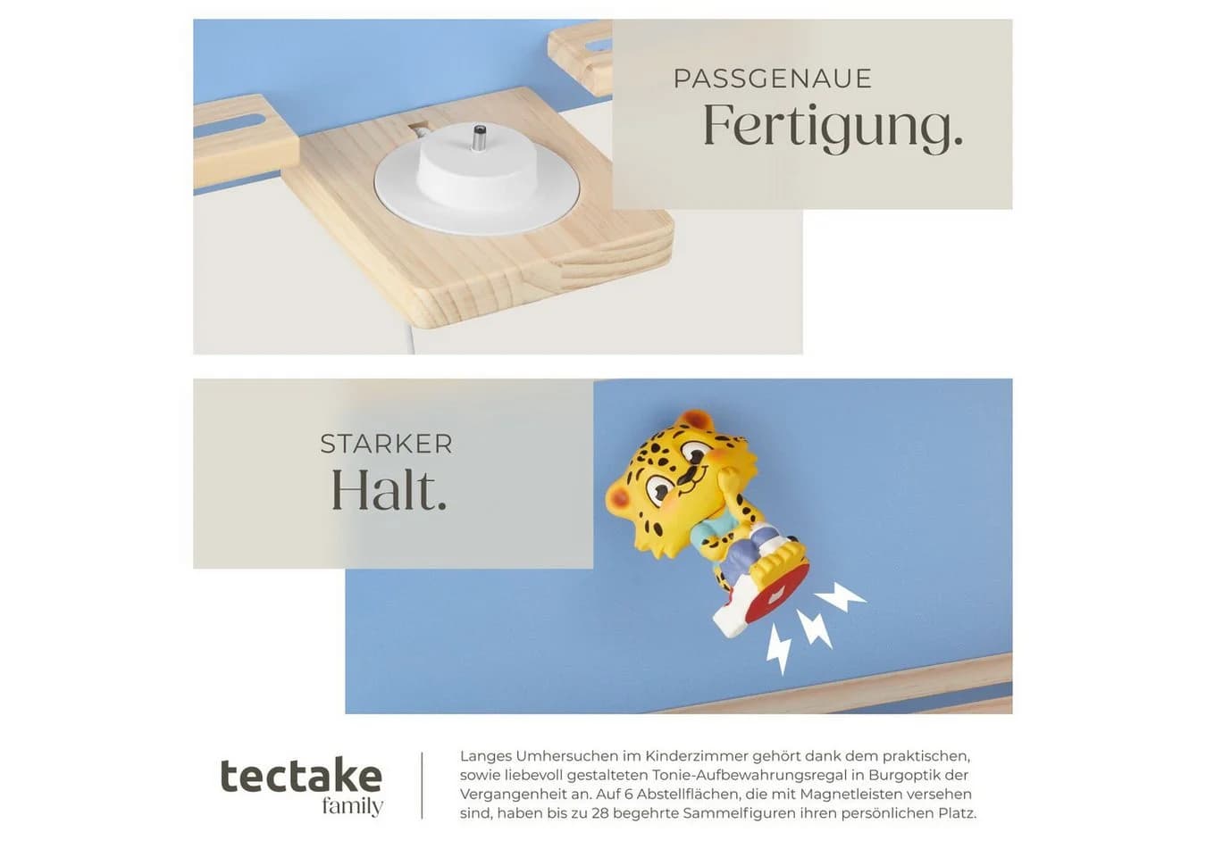 tectake Wandregal MyLittleStory Cloud für Tonies mit Magnetstreifen - Bild 5