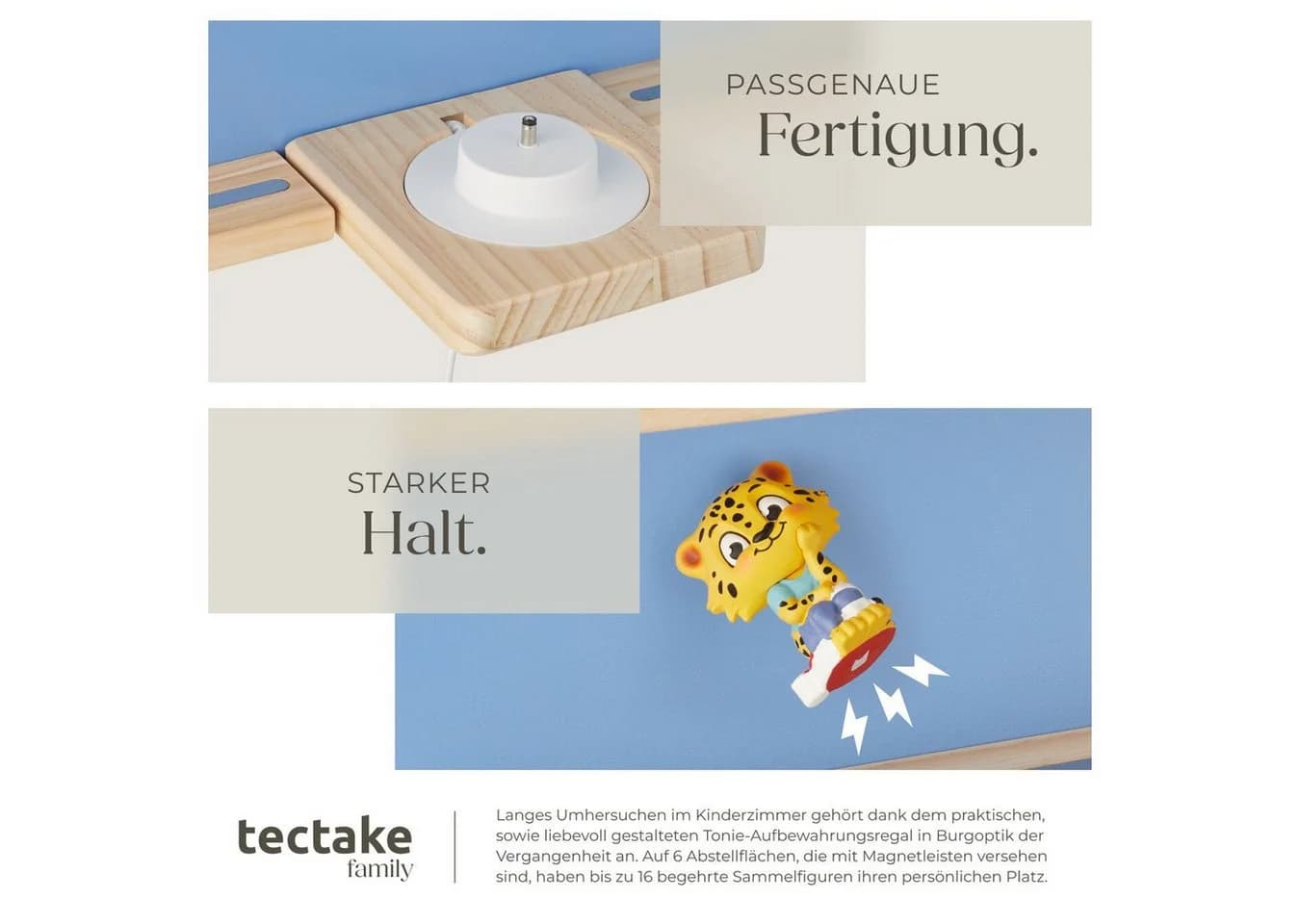 tectake Wandregal MyLittleStory Fortress für bis zu 16 Tonies - Bild 4