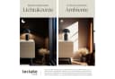 tectake Retro-Tischlampe Altea Schwarz Pilzdesign Bild 4